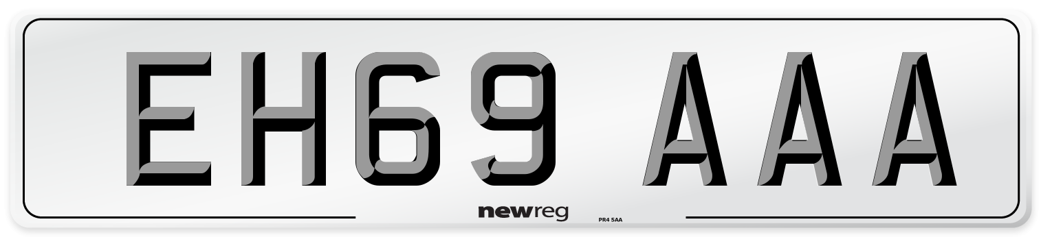EH69 AAA Number Plate from New Reg